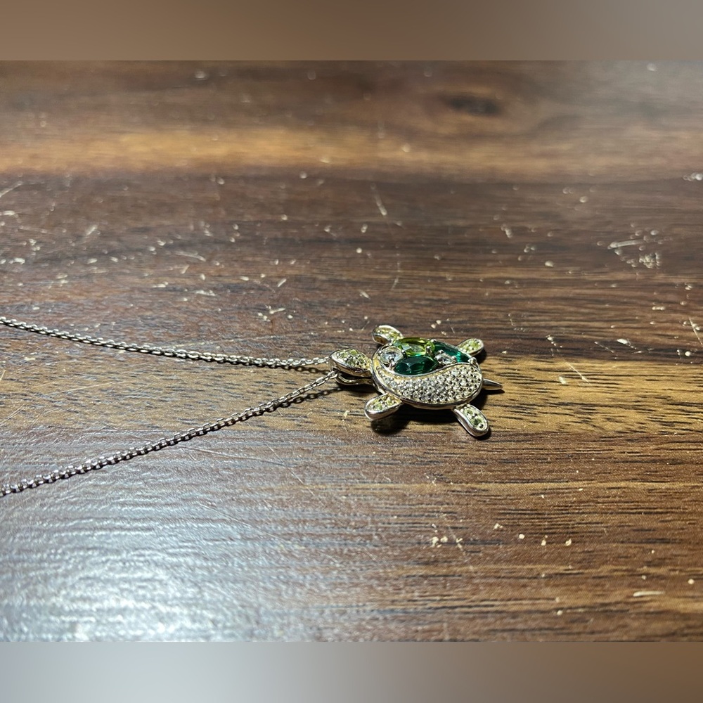 🐢Turtle necklace by KAY Jewelers • Lab & natural gems • Sterling silver - Picture 9 of 13